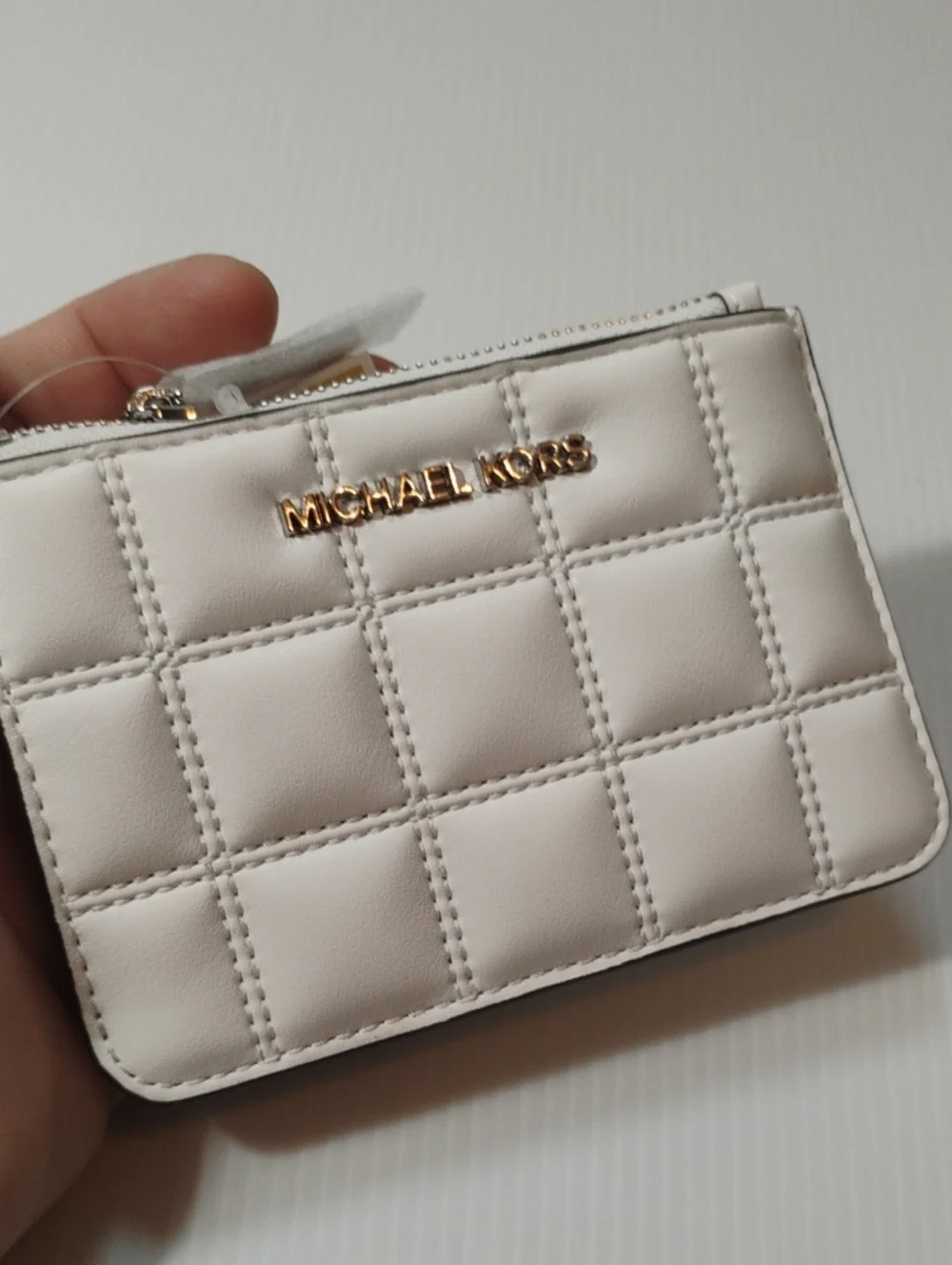 Michael Kors Jet Set Soft White Cardholder Wallet New With Tags Retail $228 - Picture 4 of 4